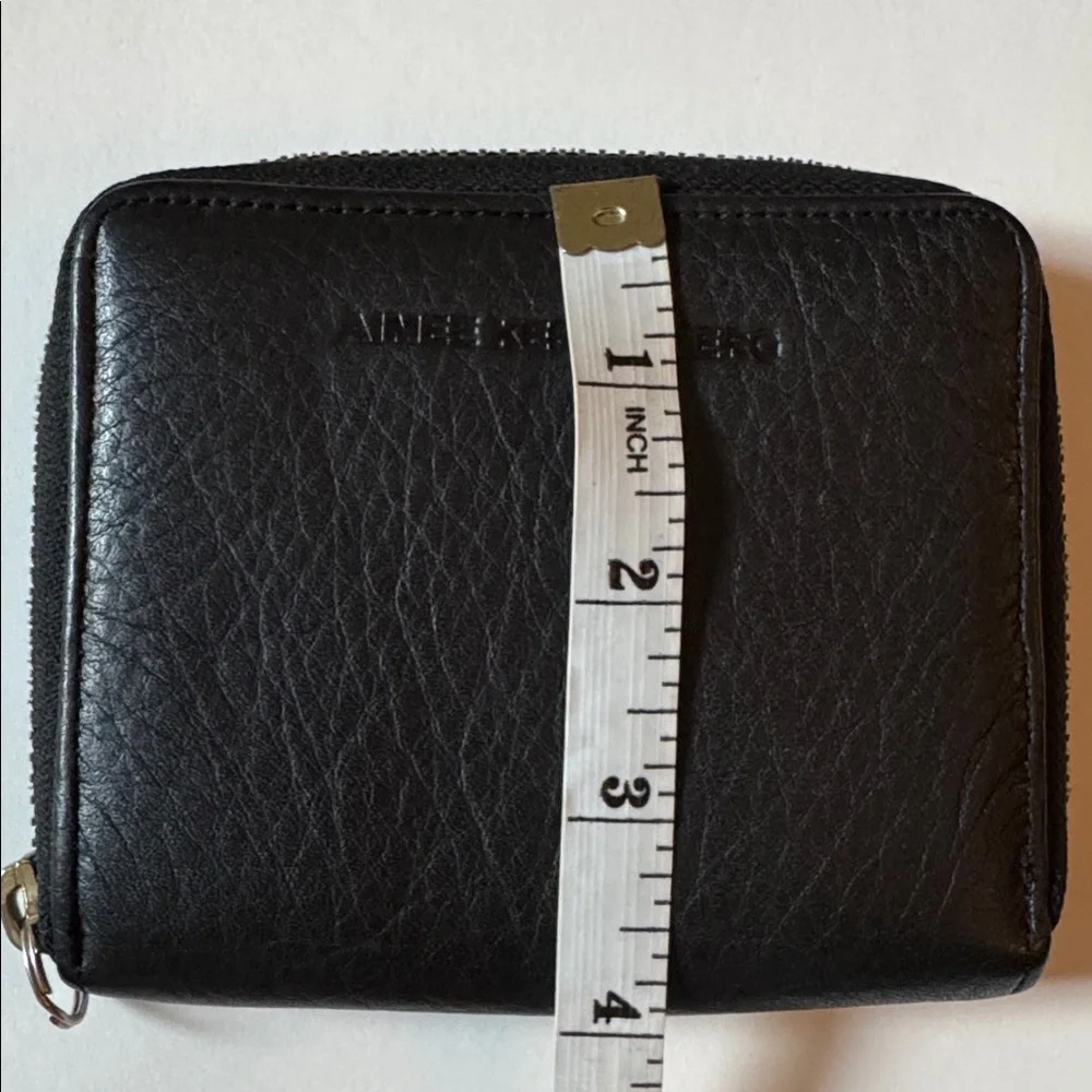 Aimee Kesterberg zip-around leather wallet, 4 x 4.5